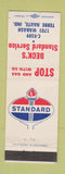 Matchbook Cover - Beck's Standard oil gas Terre Haute IN