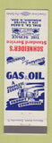 Matchbook Cover - Schneider's Standard oil gas Bismarck ND