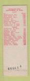 Matchbook Cover - Schneider's Standard oil gas Bismarck ND