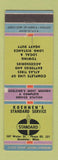 Matchbook Cover - Koehnen's Standard oil gas Excelsior MN WEAR