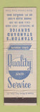 Matchbook Cover - Stanton's Standard oil gas Elgin St Charles IL?