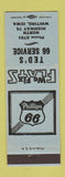 Matchbook Cover - Ted's Phillips 66 oil gas Whiting IA low phone #