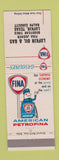 Matchbook Cover - Fina oil gas Lufkin TX Ralph Corbett