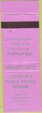 Matchbook Cover - Petrow's Pub Steak Peoria IL