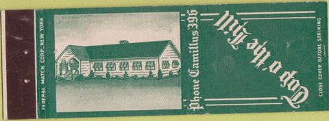 Matchbook Cover - Top o the Hill Federal Camillus NY?