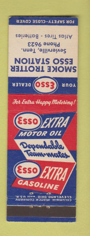 Matchbook Cover - Smoke Trotter Esso oil gas Sevierville TN