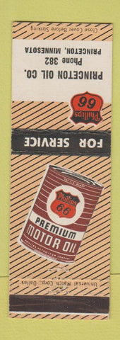 Matchbook Cover - Phillips 66 oil gas Princeton MN low phone #