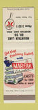 Matchbook Cover - Texaco oil gas Mountain Lake MN