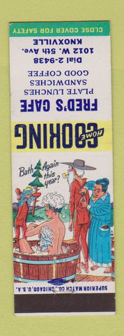 Matchbook Cover - Fred's Cafe Knoxville TN hillbilly Hillbilly