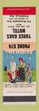 Matchbook Cover - Three Oaks Motel Titusville FL low phone # Hillbilly
