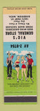 Matchbook Cover - Vic's General Store Riverview MI #1 Golf Hillbilly