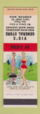 Matchbook Cover - Vic's General Store Riverview MI #2 Leave Behind Hillbilly