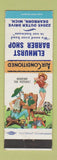 Matchbook Cover - Elmhurst Barber Shop Dearborn MI Hillbilly