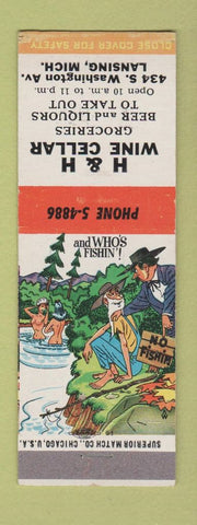 Matchbook Cover - H&H Wine Cellar Lansing MI Hillbilly