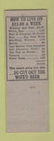 Matchbook Cover - H&H Wine Cellar Lansing MI Hillbilly