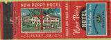 Matchbook Cover - New Perry Hotel Perry GA WEAR