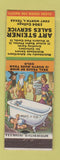 Matchbook Cover - Art Steiner Advertising Fort Worth TX Hillbilly