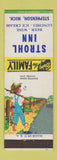 Matchbook Cover - Strohl Inn Stephenson MI