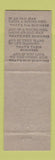 Matchbook Cover - Ollindale Hair Salon Hamilton ON Hillbilly