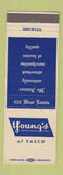 Matchbook Cover - Young's Women's Clothes Pasco WA