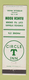 Matchbook Cover - Circle T Inn Ranch Room Ritzville WA