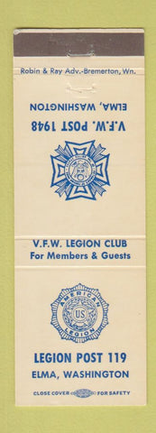 Matchbook Cover - American Legion Elma WA