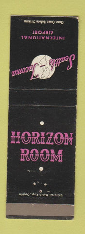 Matchbook Cover - Seattle Tacoma Airport Horizon Room WA