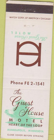 Matchbook Cover - Guest House Motel Minneapolis MN