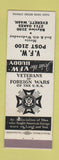 Matchbook Cover - VFW Everett WA