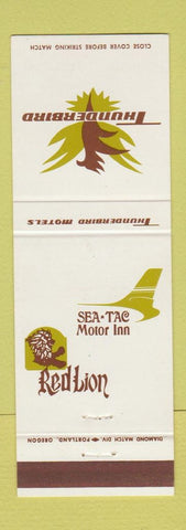 Matchbook Cover - Red Lion Thunderbird Sea Tac Motor Inn WA OR CA MT NV