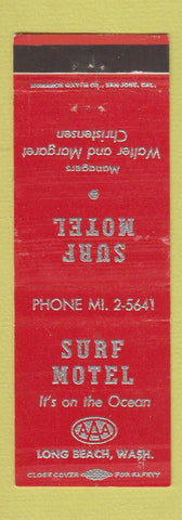 Matchbook Cover - Surf Motel Long Beach WA