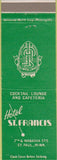 Matchbook Cover - Hotel St Francis St Paul MN