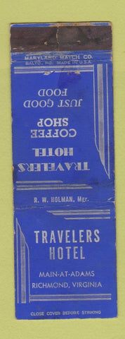 Matchbook Cover - Traveler Hotel Richmond VA WORN