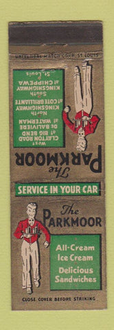 Matchbook Cover - The Parkmoor Restaurant St Louis MO WEAR