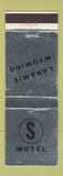 Matchbook Cover - S Motel Laramie WY