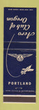 Matchbook Cover - Aero Club of Portland OR