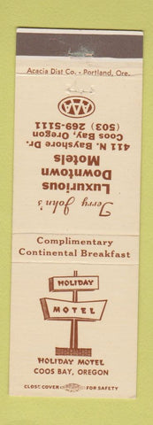 Matchbook Cover - Holiday Motel Coos Bay OR