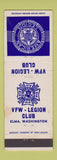 Matchbook Cover - American Legion VFW Club Elma WA STAINED