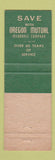 Matchbook Cover - Oregon Mutual Louie Gebenini Renton WA