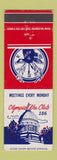 Matchbook Cover - Elks Lodge Olympia WA