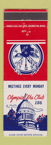 Matchbook Cover - Elks Lodge Olympia WA