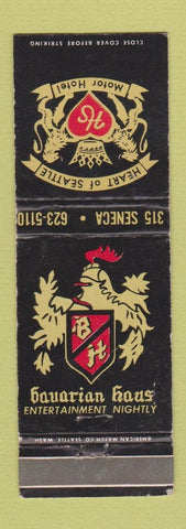 Matchbook Cover - Heart of Seattle Motor Inn WA WEAR