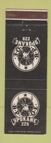 Matchbook Cover - Elks Club Spokane WA