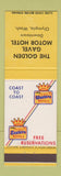 Matchbook Cover - Golden Gavel Motor Hotel Olympia WA Best Western