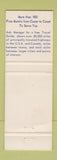 Matchbook Cover - Golden Gavel Motor Hotel Olympia WA Best Western