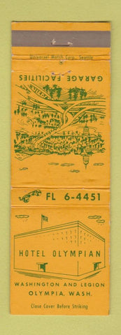Matchbook Cover - Hotel Olympian Olympia WA