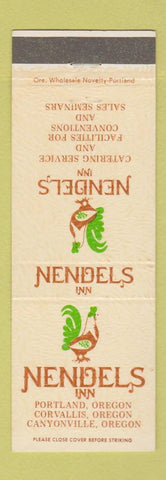 Matchbook Cover - Nendels Inn Portland Corvallis Canyonville OR