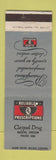 Matchbook Cover - Claypool Drug Store Eugene OR low phone #