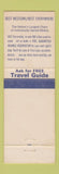 Matchbook Cover - Western Skies Motor Inn Dalhart TX Best Western