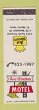 Matchbook Cover - Fort Worther Motel Fort Worth TX Best Western WEAR